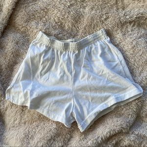 white soffe shorts